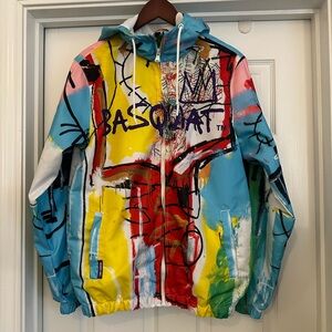 Jean Michel Basquiat X Members Only Jacket Mens Small Windbreaker Streetwear